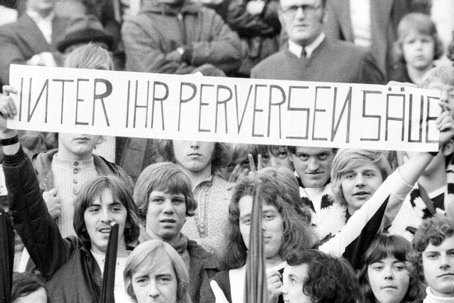 Gladbach Fans Protest Inter Mailand UEFA Annullierung 1971